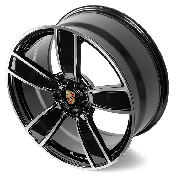 Кованые диски 230612YF SL400-SB439 22 J10 ET48 5x130 71.6 чёрный + полированные спицы: Фото 6