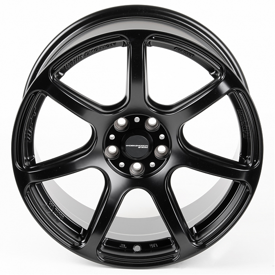 Литые диски 81027 Work SK155-23648-147 17 J8 ET35 5x100 73.1 чёрный матовый: Фото 3