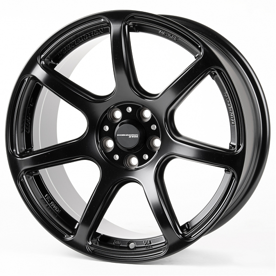 Литые диски 81027 Work SK155-23648-147 17 J8 ET35 5x100 73.1 чёрный матовый: Фото 4
