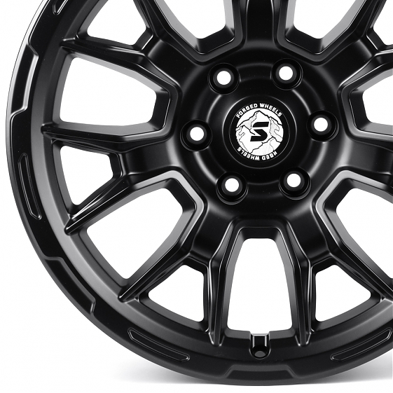 Кованые диски H260203E SKILL SV263-SK333 20 J9 ET19 6x139.7 77.8 чёрный матовый: Фото 2