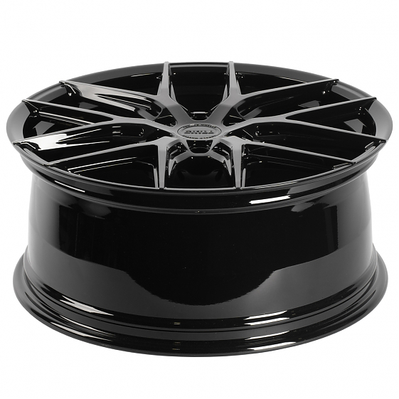 Кованые диски H240602J SKILL SV110-SK348 21 J9 ET50 6x139.7 95.1 чёрный глянцевый + полированные спи: Фото 7