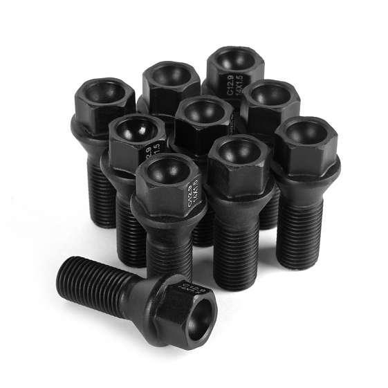 Болт 20224 ATVL 152 конус 14X1,5 28mm чёрный матовый HEX 17: Фото 3