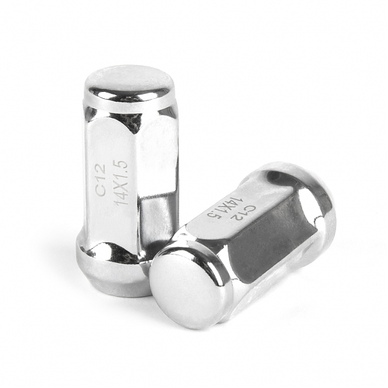 Гайка 20231 ATVL N008-45 конус 14X1,5 45mm серебро HEX 19: Фото 1