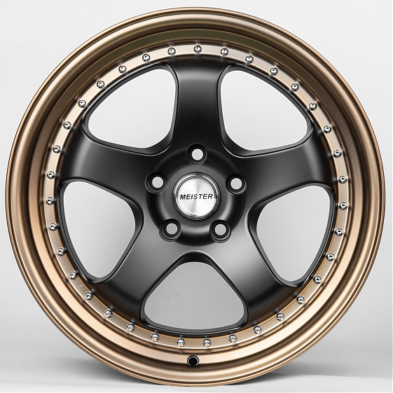 Литые диски 80280 Work JS1091-DS194 18 J9.5 ET22 5x114.3 73.1 чёрный + бронзовый обод: Фото 1