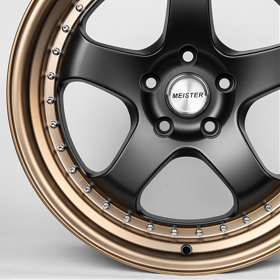 Литые диски 80280 Work JS1091-DS194 18 J9.5 ET22 5x114.3 73.1 чёрный + бронзовый обод: Фото 2
