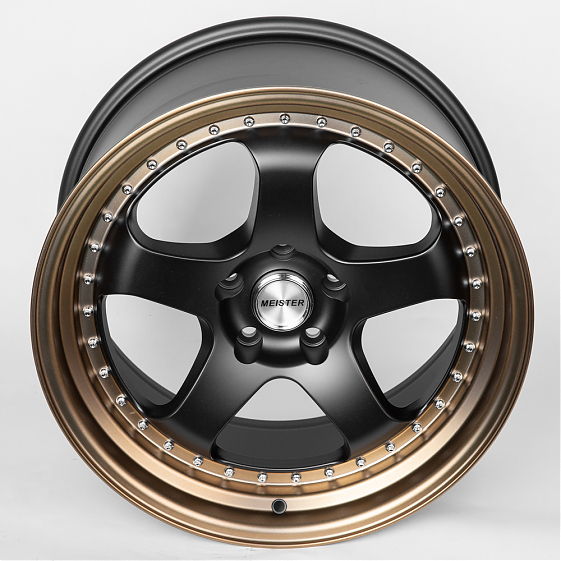 Литые диски 80280 Work JS1091-DS194 18 J9.5 ET22 5x114.3 73.1 чёрный + бронзовый обод: Фото 3
