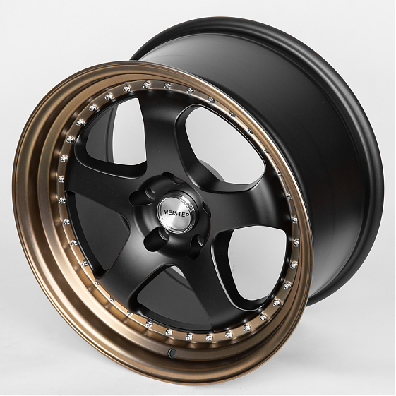 Литые диски 80280 Work JS1091-DS194 18 J9.5 ET22 5x114.3 73.1 чёрный + бронзовый обод: Фото 5