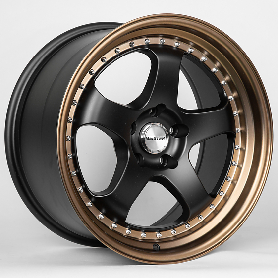 Литые диски 80280 Work JS1091-DS194 18 J9.5 ET22 5x114.3 73.1 чёрный + бронзовый обод: Фото 6